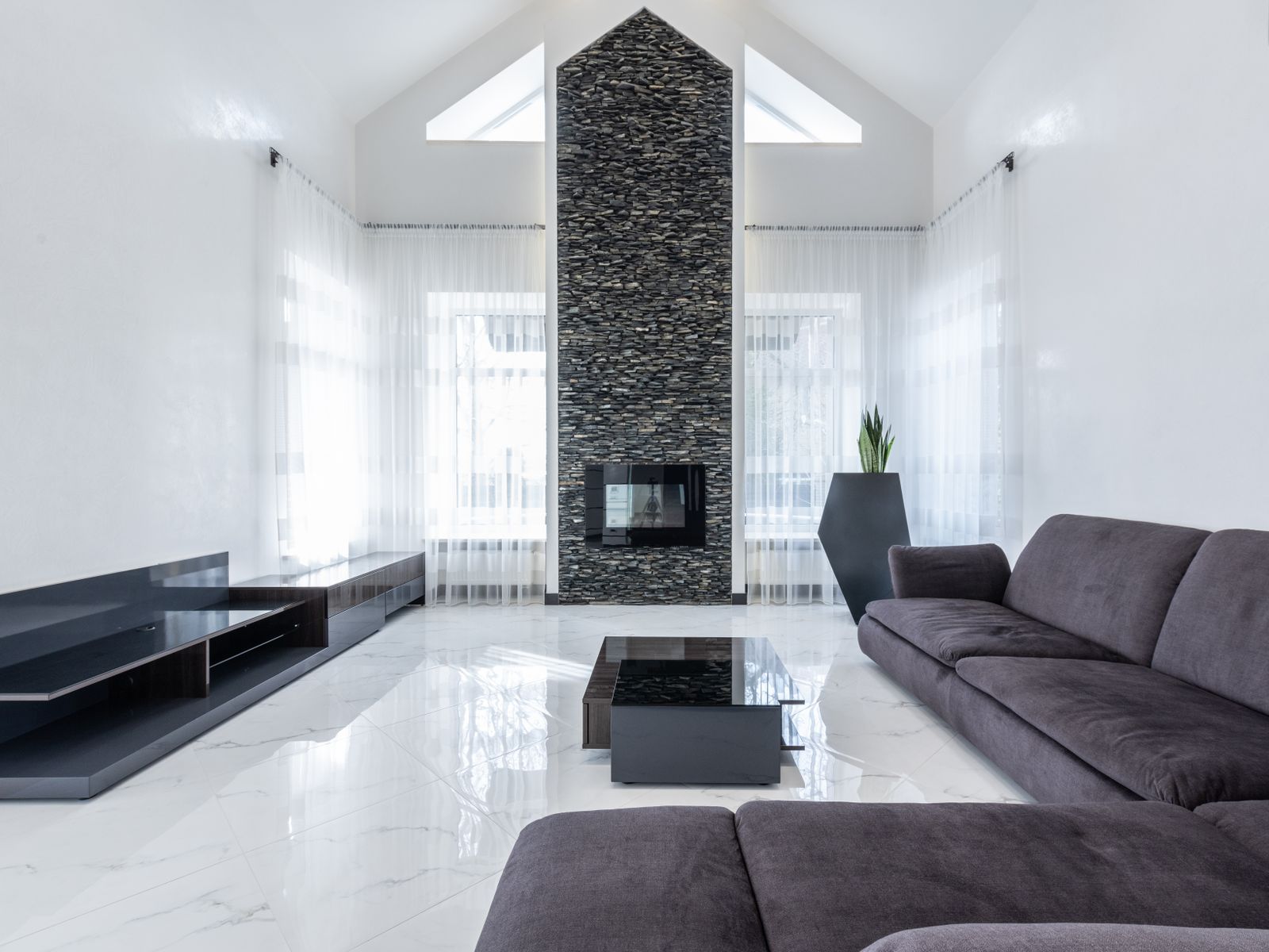 Sala de un desarrollo residencial premium